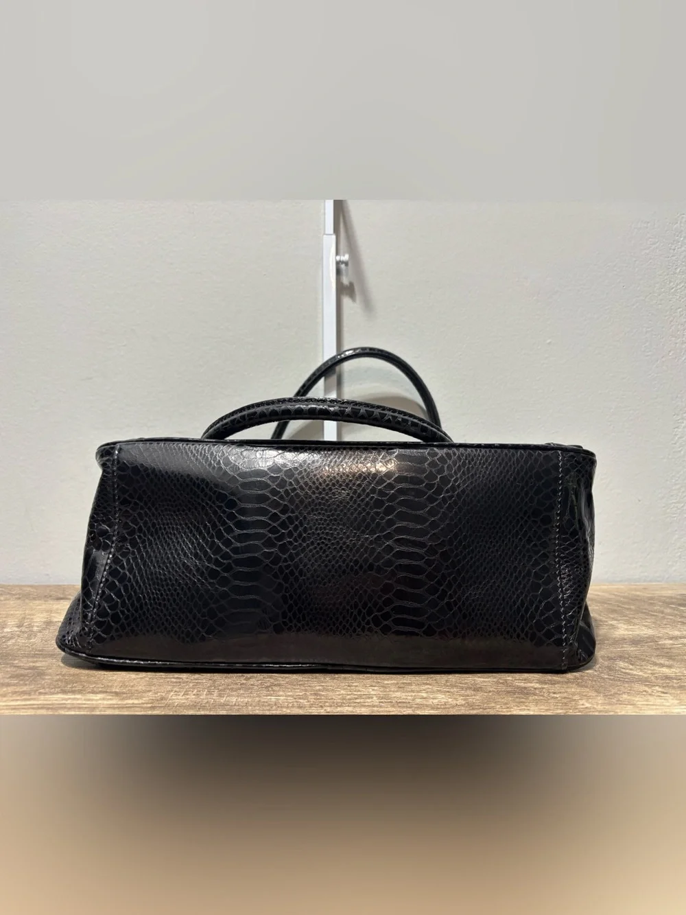 Mark Cross 1845 Collection Snakeskin Handbag